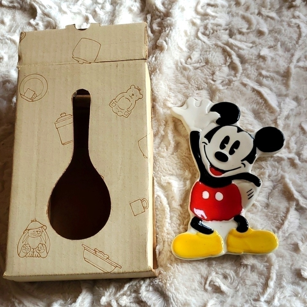 Disney Vintage Treasure Craft Mickey Mouse Spoon Rest